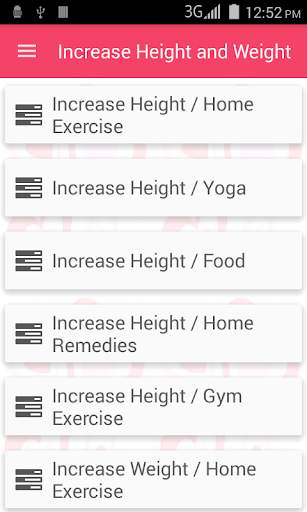 Increase Height and Weight screenshot 1