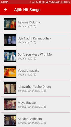 Tamil Songs Video screenshot 2