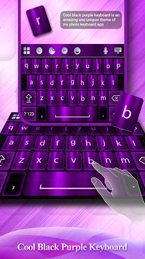 Cool Black Purple Keyboard Theme screenshot 4