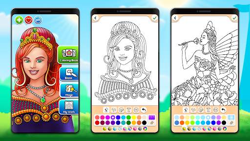 Prinses kleurboek screenshot 5