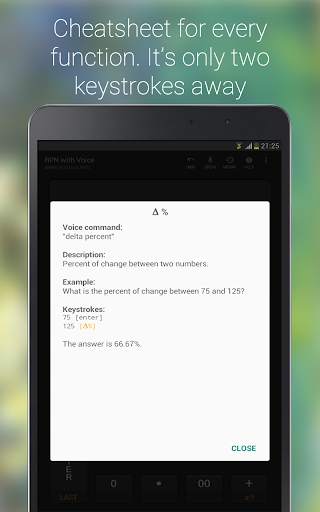 S3 RPN Calculator with Voice 12 تصوير الشاشة