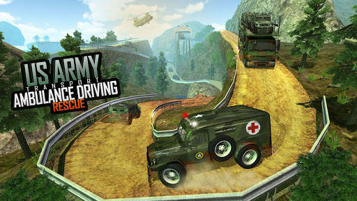 US Army Ambulance Driving Game : Transport Games screenshot 5