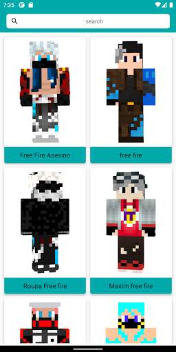 F F Skins for Minecraft screenshot 1