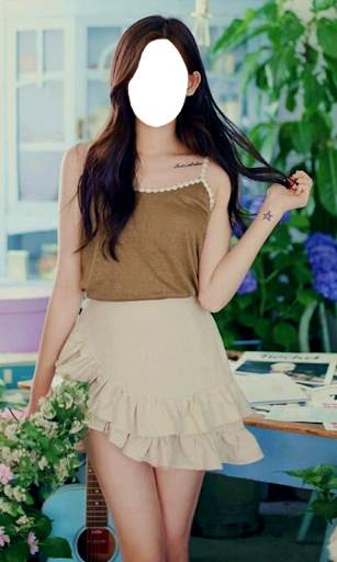 Women Short Skirt Photo Suit screenshot 1