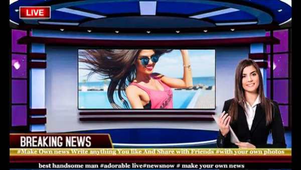Breaking News Photo Editor - Video Status Maker screenshot 1
