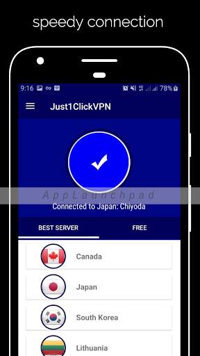 Just1ClickVPN: Fastest VPN Free Unlimited Proxy screenshot 5