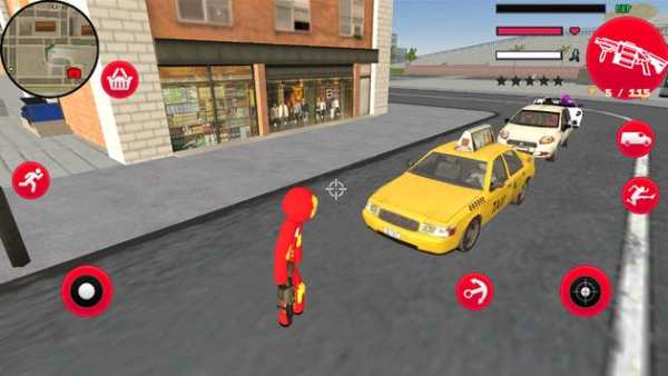 Iron Stickman Rope Hero Fighting Gangstar Crime screenshot 2