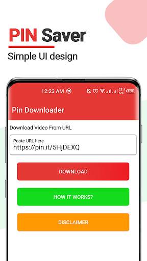 Pin saver - android video downloder for Pinterest स्क्रीनशॉट 1