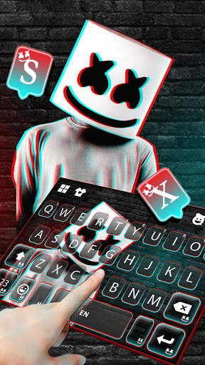 Tema Keyboard Glitch Cool DJ screenshot 3