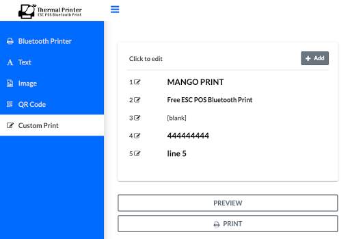 Thermal Printer - Free ESC POS Bluetooth Print скриншот 10