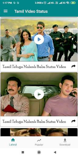 Tamil Video Status - Video Status screenshot 1