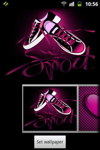 Pink Black Theme screenshot 3
