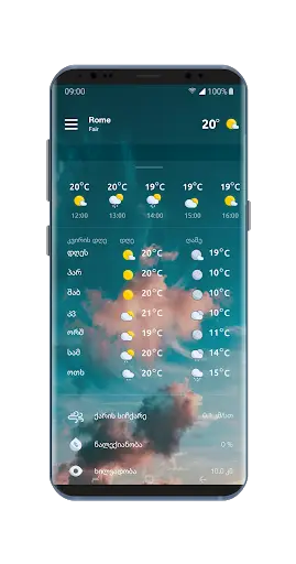 ამინდის პროგნოზი screenshot 4