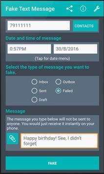 Fake Text Message 2018 screenshot 2