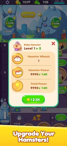 Idle Hamster Power: Clean Energy Tycoon Game screenshot 2