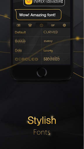 Luxury Black Keyboard Theme स्क्रीनशॉट 3