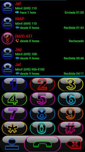 THEME GLOW COLORS EXDIALER screenshot 1