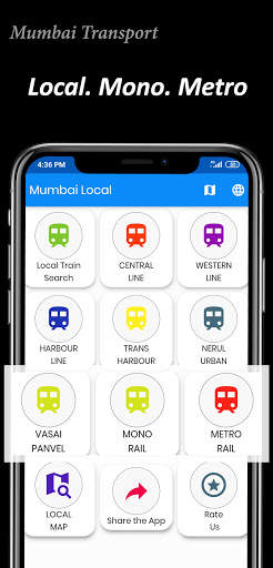 Mumbai Local Trains route map & Bus App screenshot 6