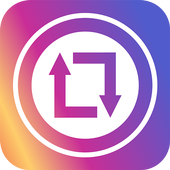 Republish video for instagram icon