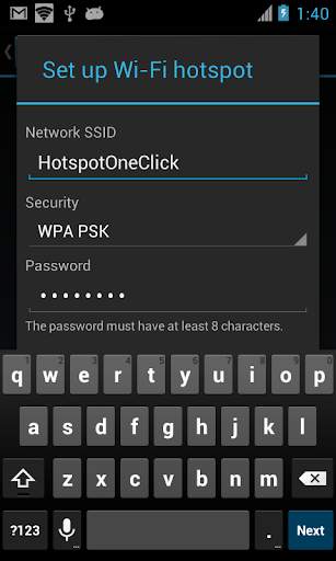 Wifi Hotspot One Click screenshot 4