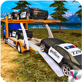 Offroad Police Truck Transport icon