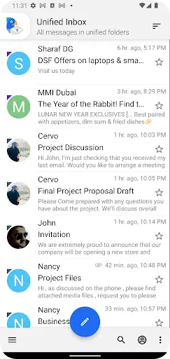 Bird Mail -Email App 7 تصوير الشاشة