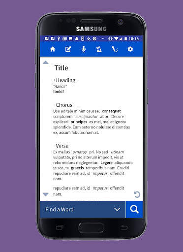 Lyric Notepad - Song Writing screenshot 3