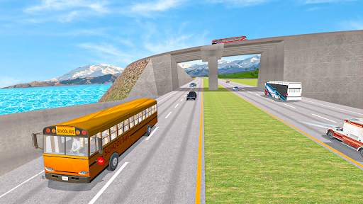 Modern School Bus Driving Sim screenshot 2