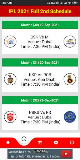 Ipl Cricket 2021 - Live TV, News & Schedule screenshot 2