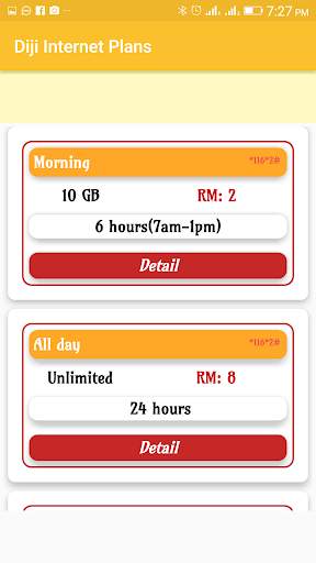 All Internet plans 2019 for Malay Sim screenshot 4