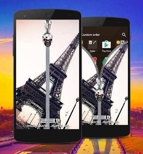 Paris Zipper Lock Screen 5 تصوير الشاشة