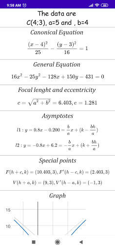 Analytic Geometry - Conics скриншот 6