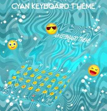 Cyan Keyboard Theme screenshot 2