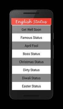 English Status screenshot 9