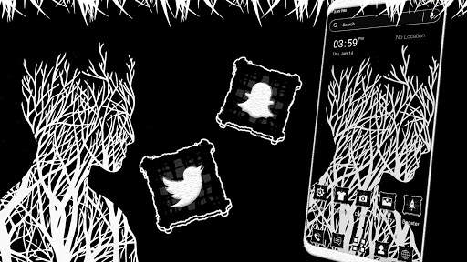 Human Tree Art Theme screenshot 1