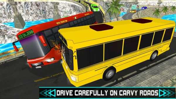 off-road menanjak turis bis sopir sim screenshot 2