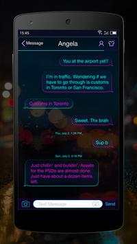 Neon Theme - Messaging 7 3 تصوير الشاشة