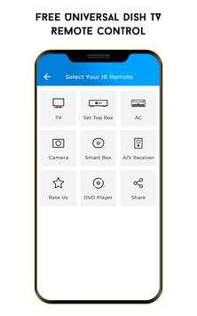 Free Universal Dish TV Remote Control screenshot 1