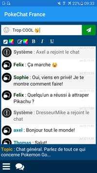 Chat Français pour Pokemon Go screenshot 1
