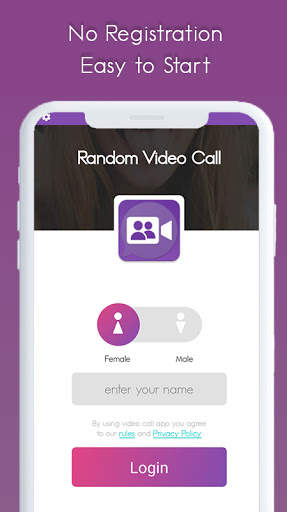 Random Video Call - Girls Rand screenshot 1