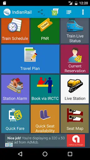 Indian Rail Train Status screenshot 1