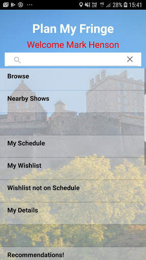 Plan My Fringe screenshot 1
