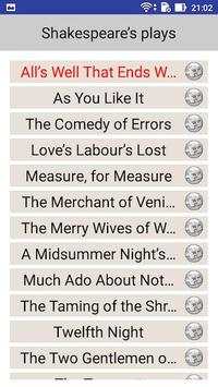 Shakespeare's plays screenshot 1