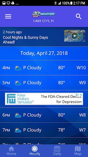 WCJB TV20 Weather App screenshot 2