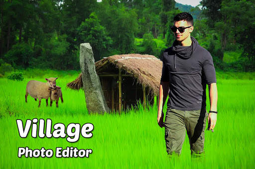 Village Cut paste Photo Frame screenshot 2