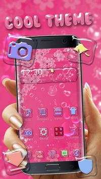 Sakura Water Drop Mobile Theme screenshot 1