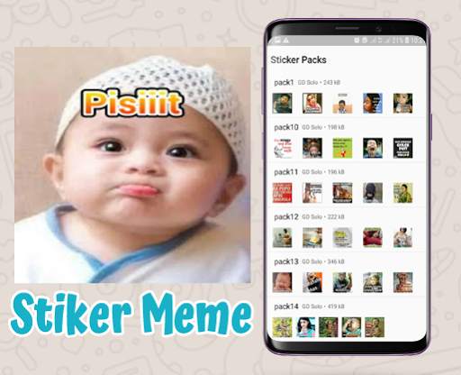 Stiker Meme Perang Gambar WAStickerApp screenshot 3