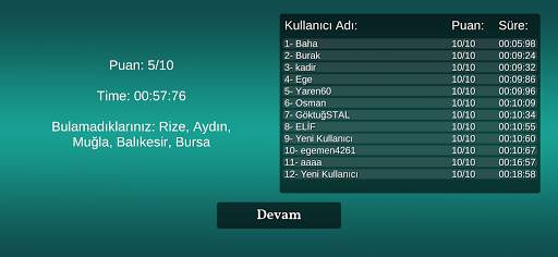 Türkiye Haritası Quiz screenshot 3