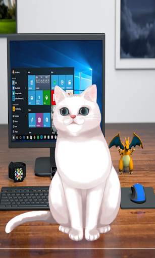 Kucing 3D Lucu Live Wallpaper screenshot 4