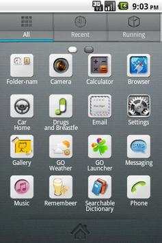 Gray GO Launcher EX Theme screenshot 2